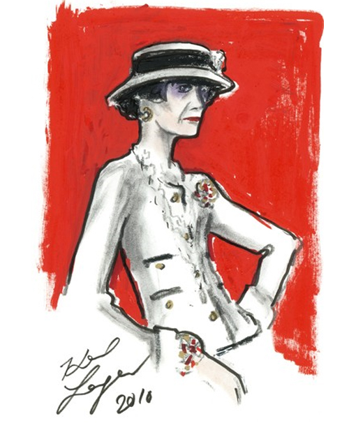 Karl Lagerfeld- Coco Chanel Illustration