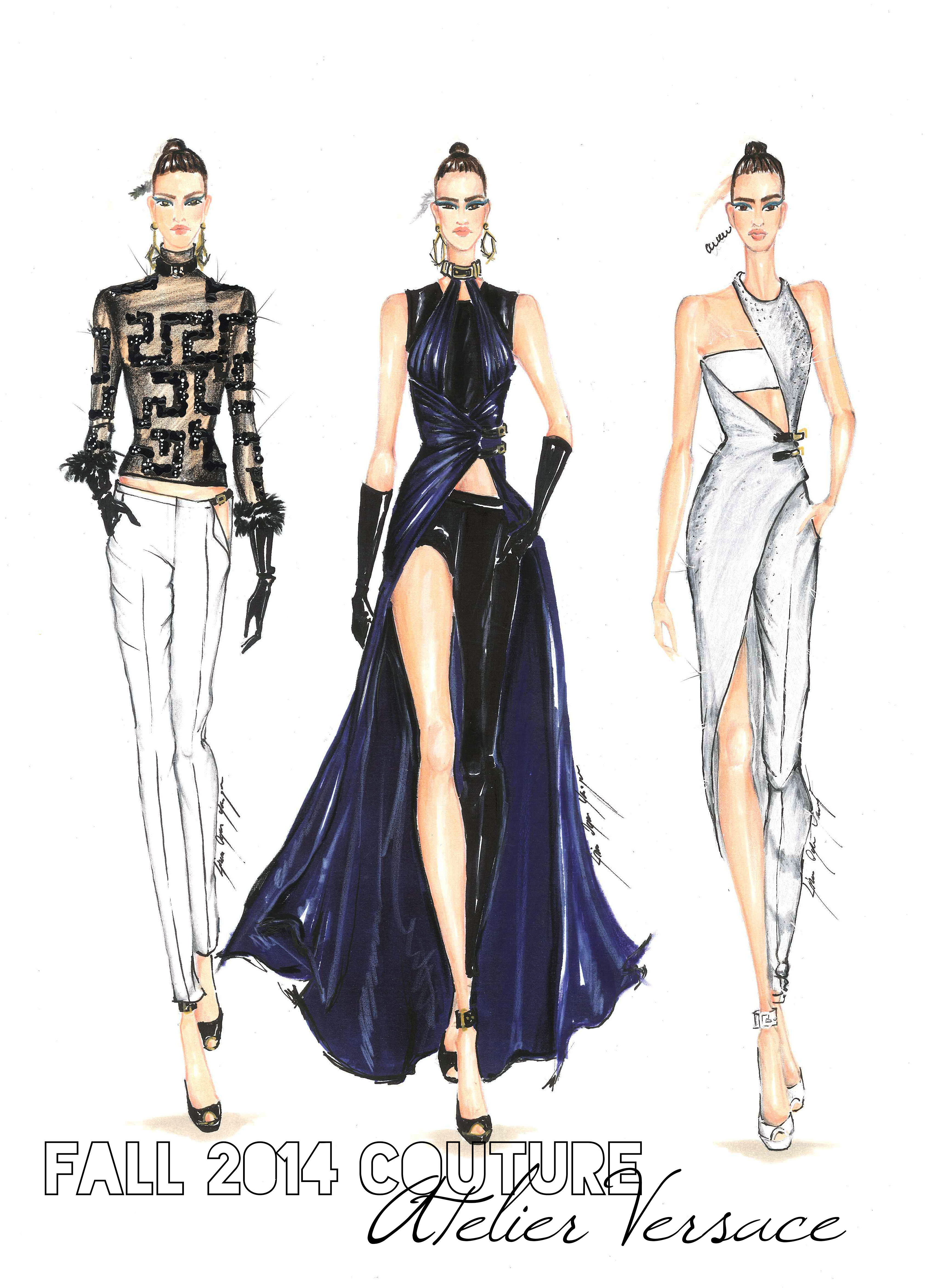 donatella versace sketches